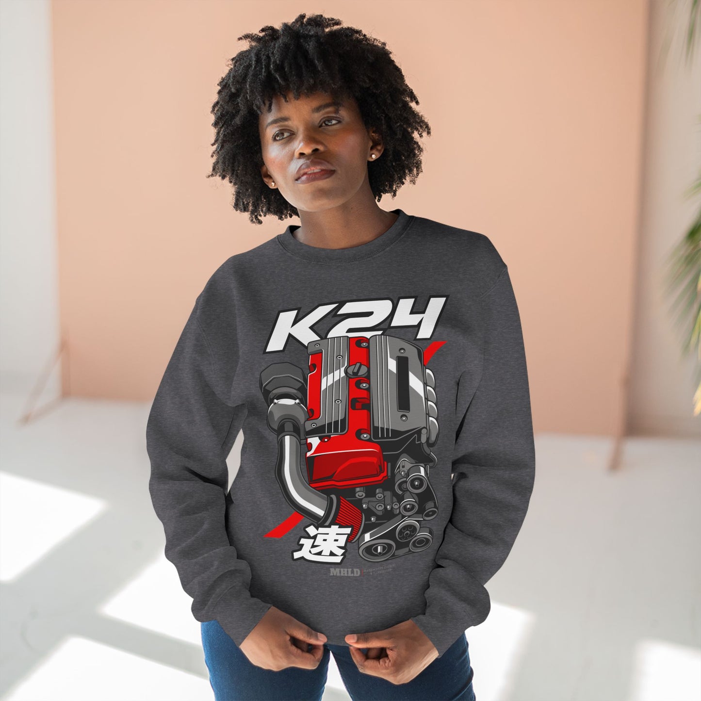 K24 Turbo Engine Crewneck Sweatshirt Unisex