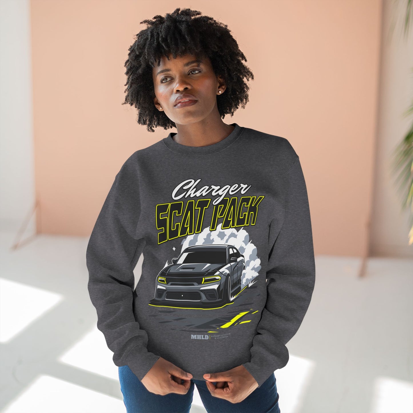 Dodge Charger Scat Pack Car Crewneck Sweatshirt