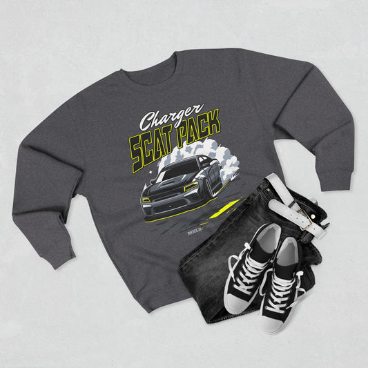 Dodge Charger Scat Pack Car Crewneck Sweatshirt