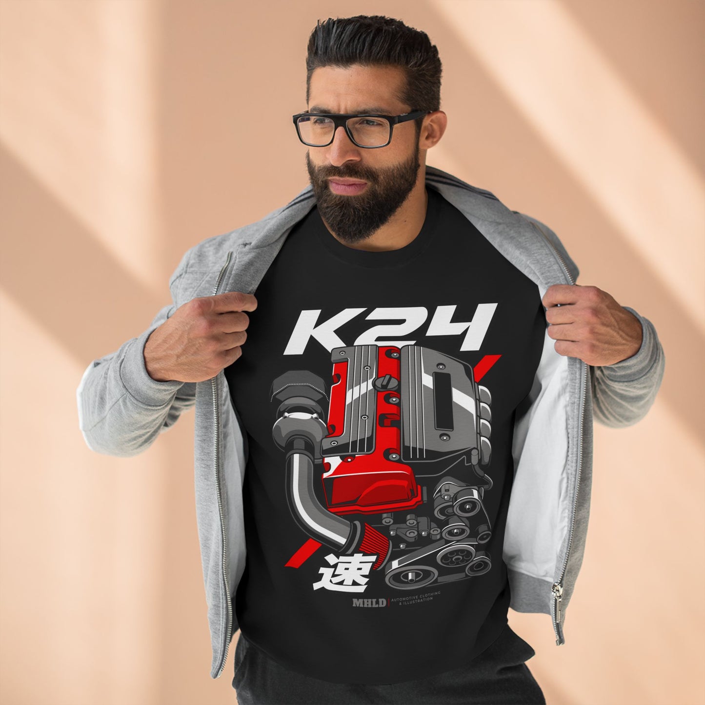K24 Turbo Engine Crewneck Sweatshirt Unisex