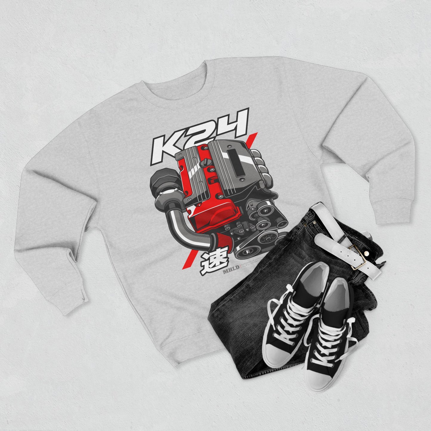 K24 Turbo Engine Crewneck Sweatshirt Unisex
