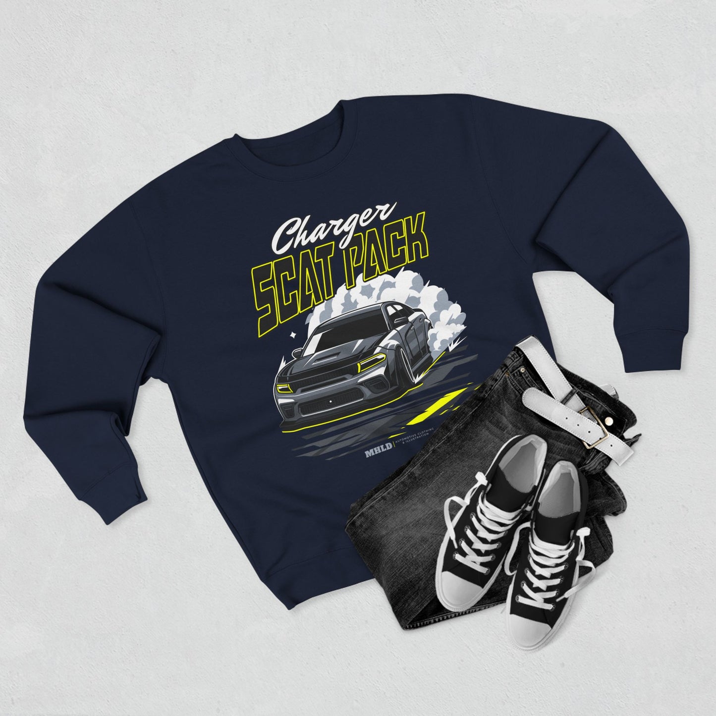 Dodge Charger Scat Pack Car Crewneck Sweatshirt