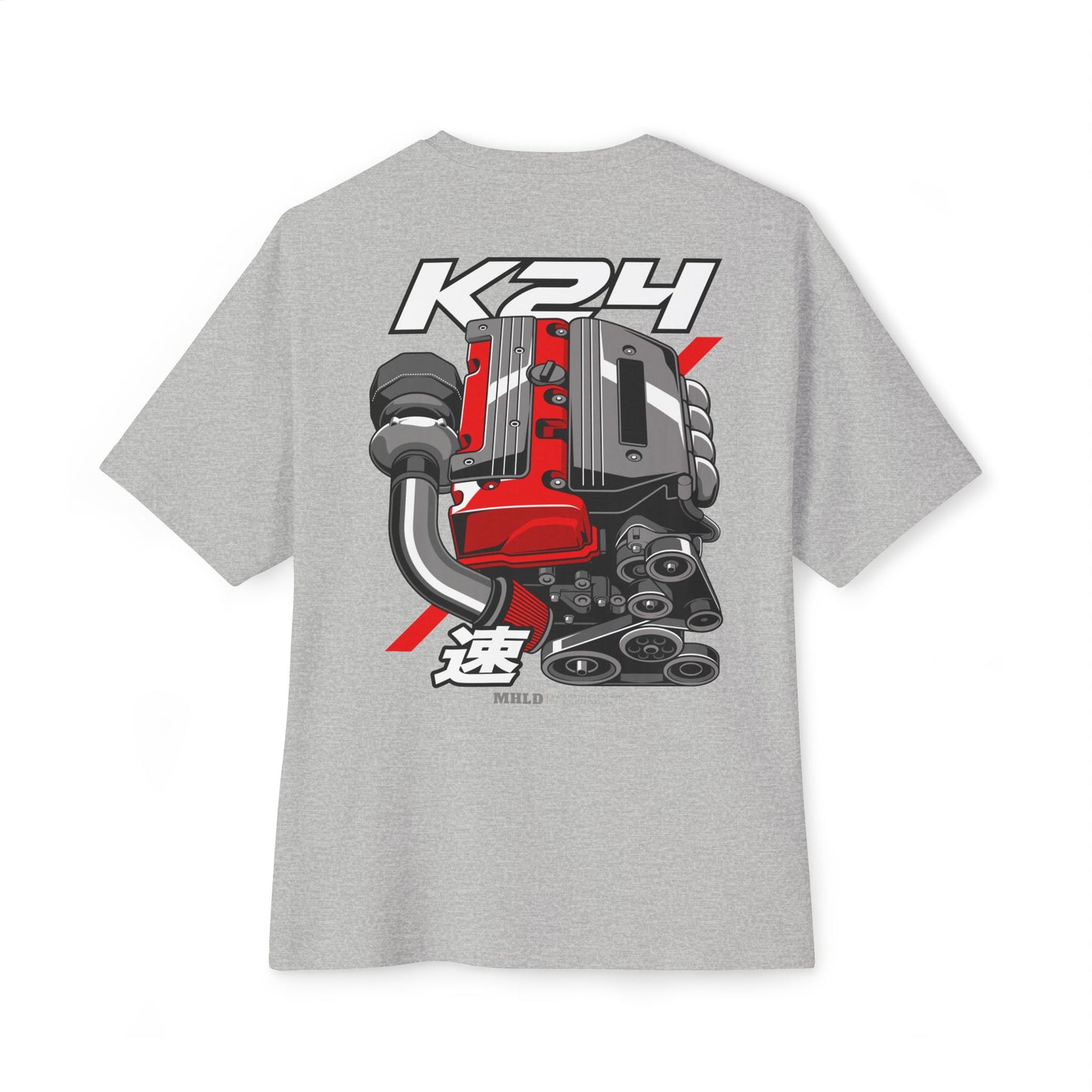 K24 Engine Unisex Two Sides Printed Boxy Tee