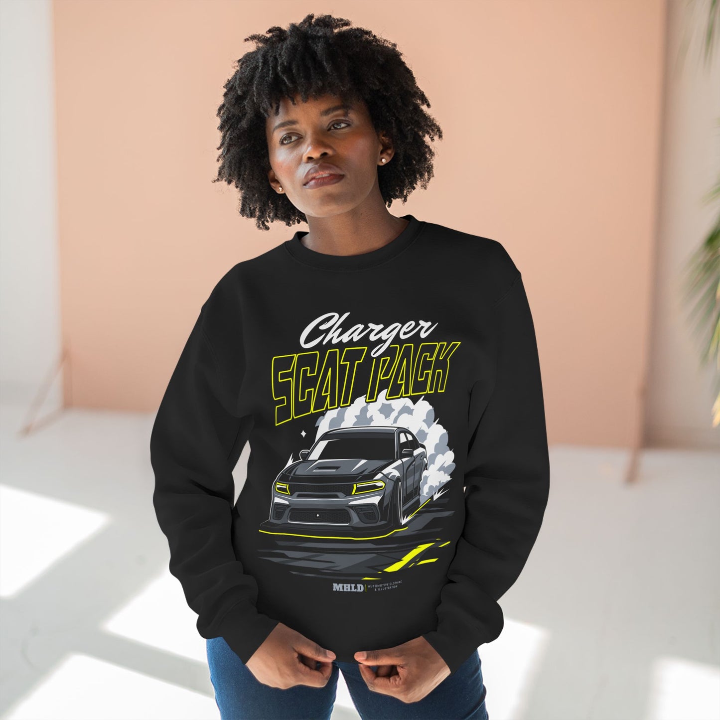 Dodge Charger Scat Pack Car Crewneck Sweatshirt