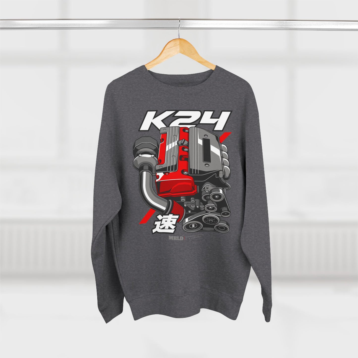 K24 Turbo Engine Crewneck Sweatshirt Unisex