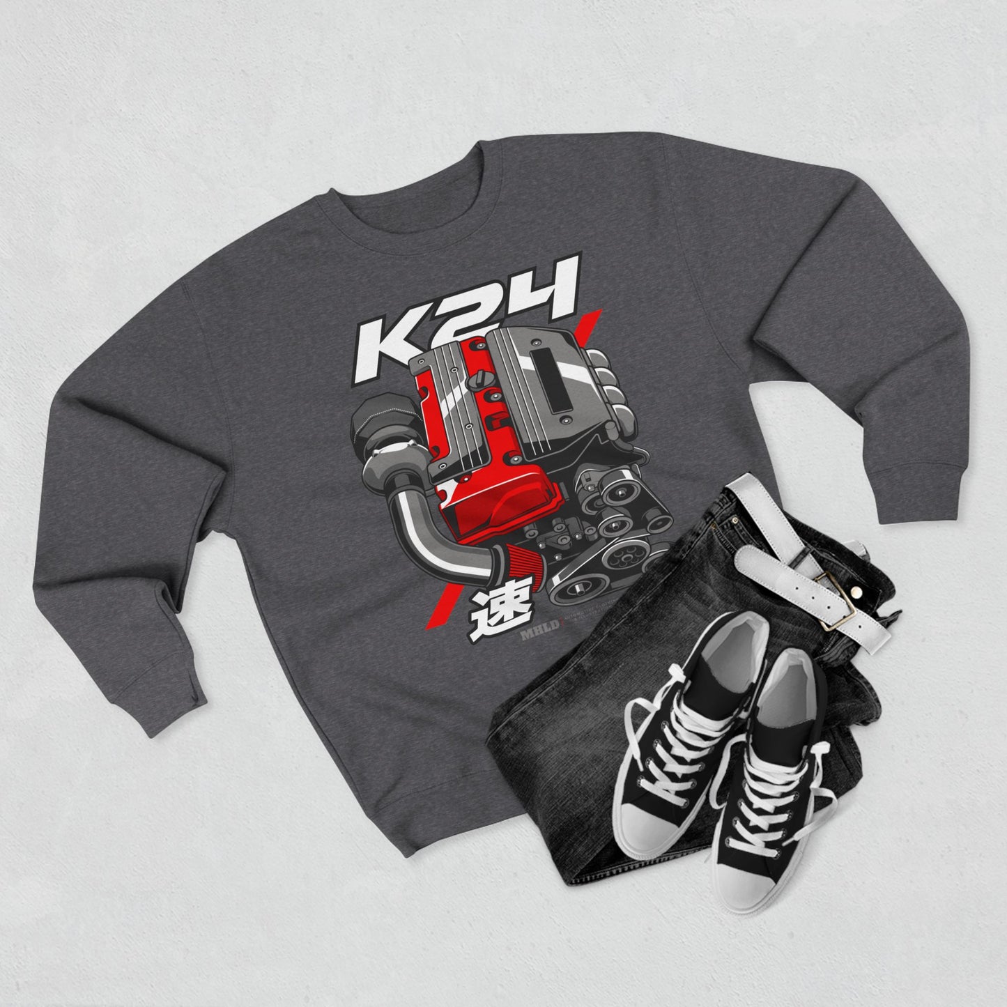 K24 Turbo Engine Crewneck Sweatshirt Unisex