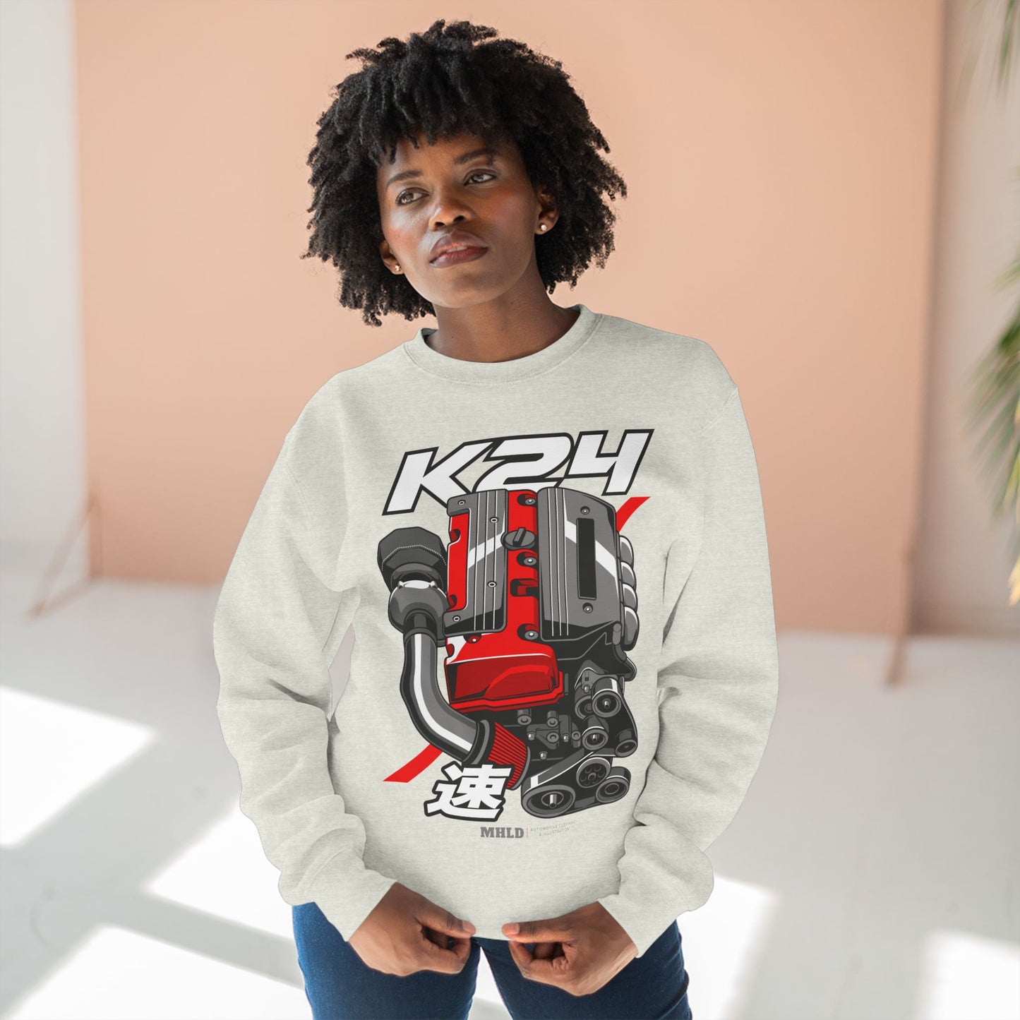 K24 Turbo Engine Crewneck Sweatshirt Unisex