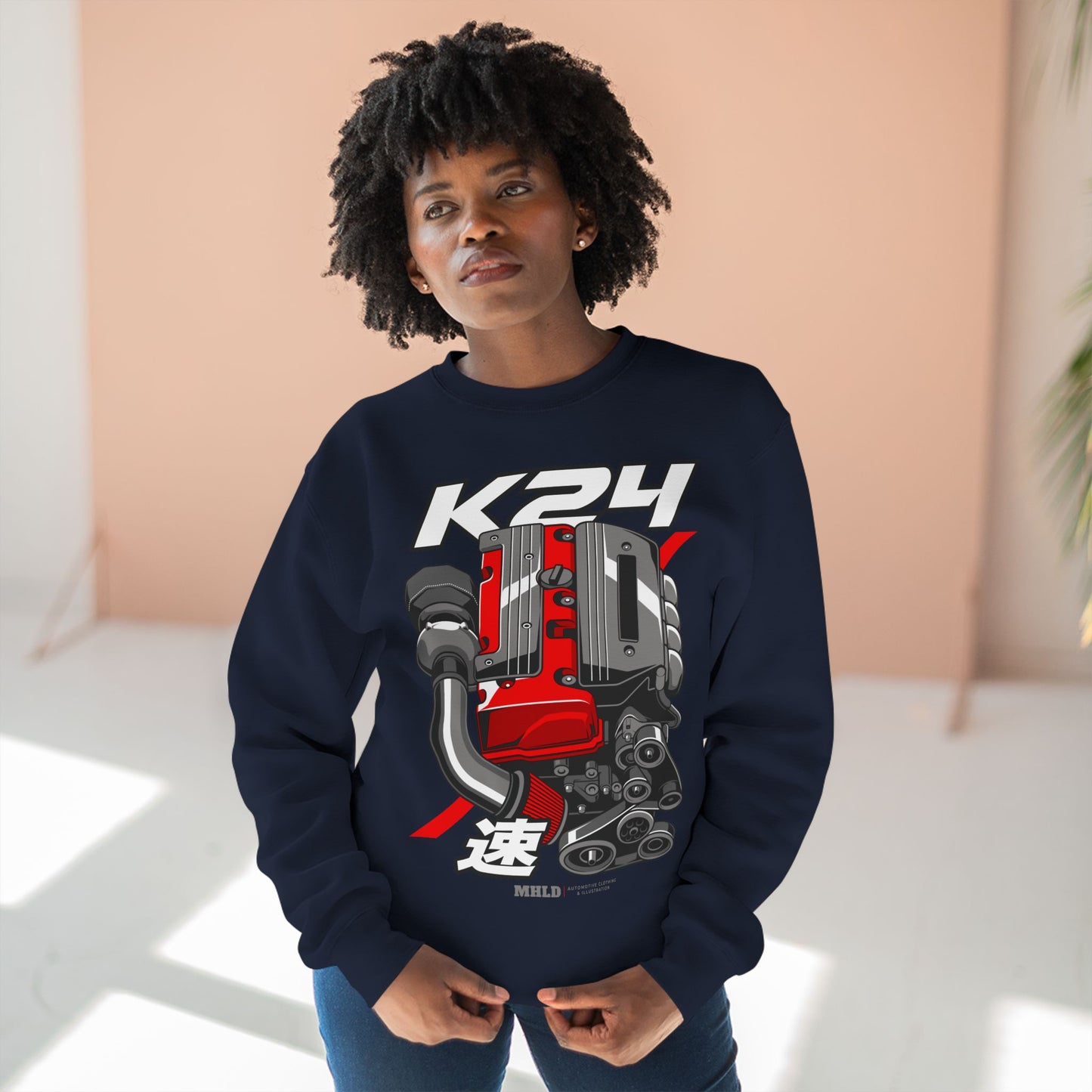 K24 Turbo Engine Crewneck Sweatshirt Unisex