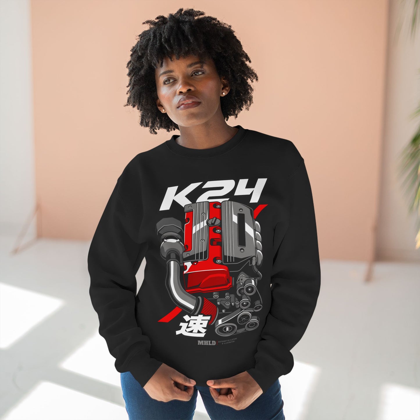 K24 Turbo Engine Crewneck Sweatshirt Unisex