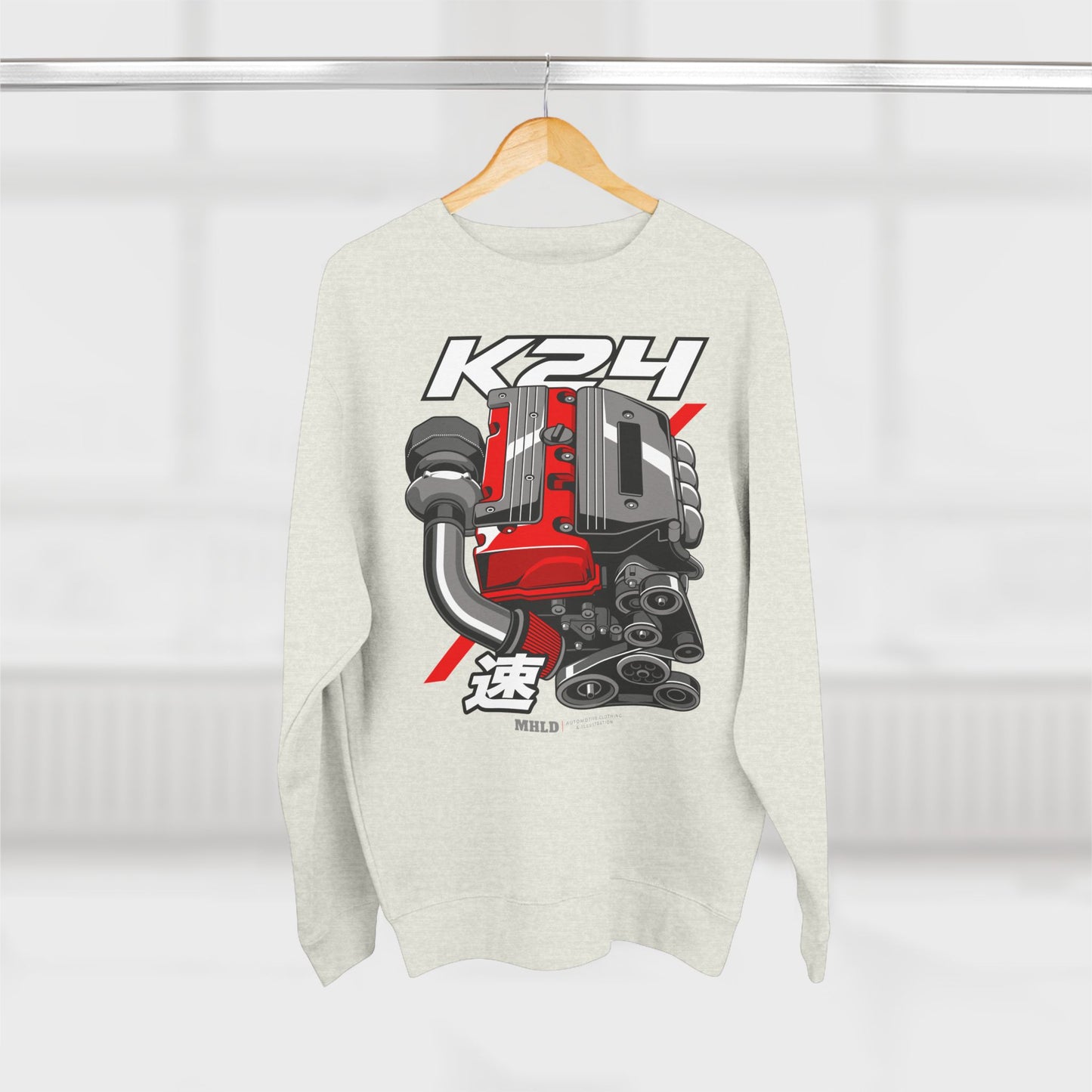 K24 Turbo Engine Crewneck Sweatshirt Unisex