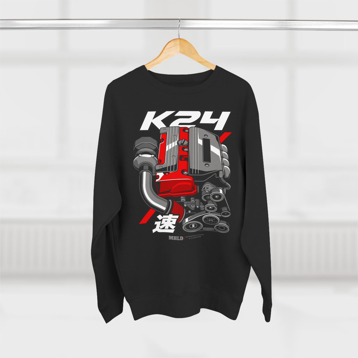 K24 Turbo Engine Crewneck Sweatshirt Unisex