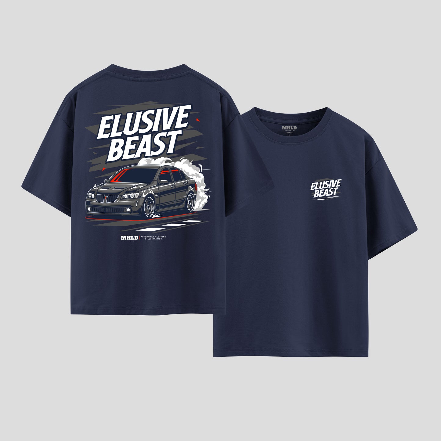 Pontiac GT G8 Car Unisex Two Sides Printed Boxy Tee