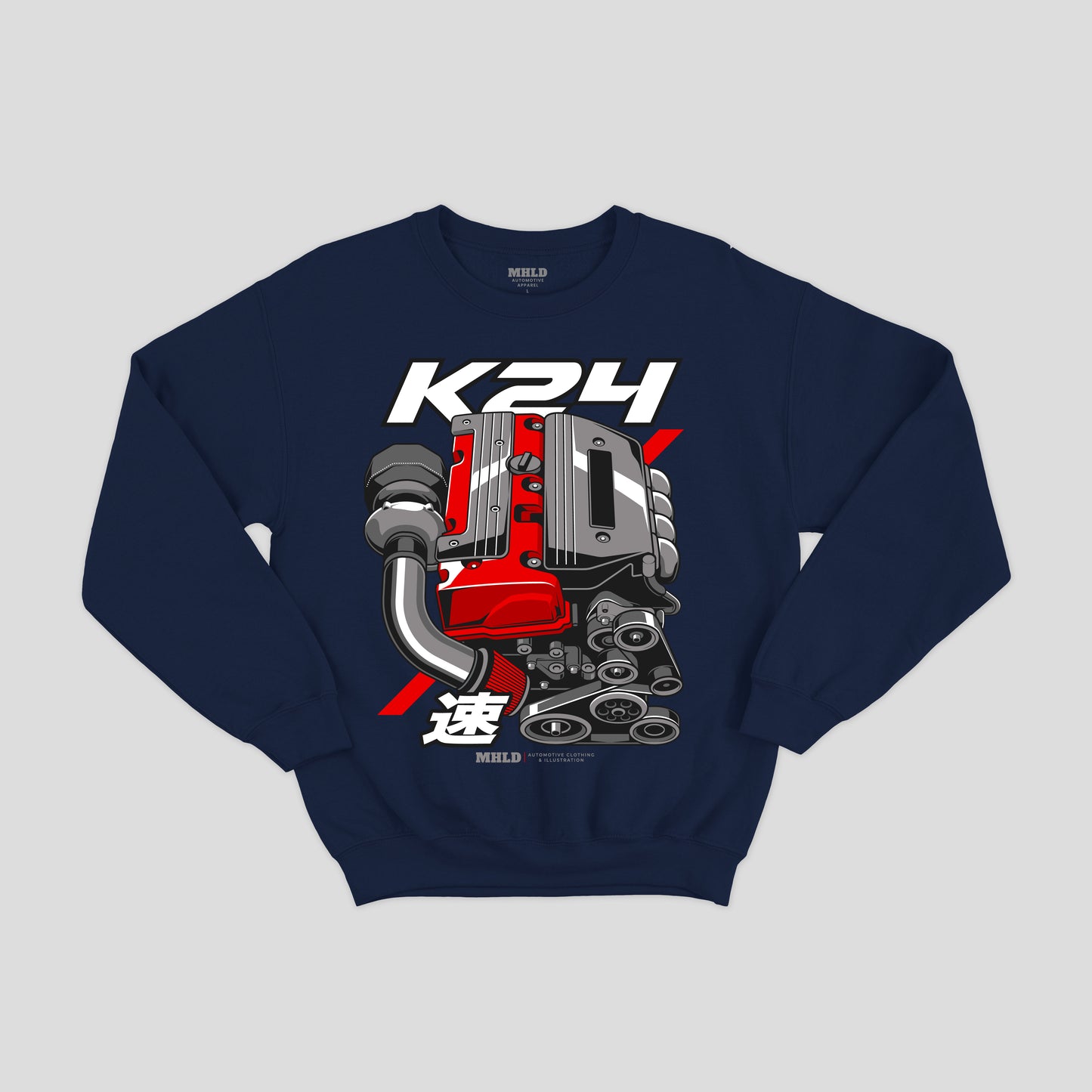 K24 Turbo Engine Crewneck Sweatshirt Unisex