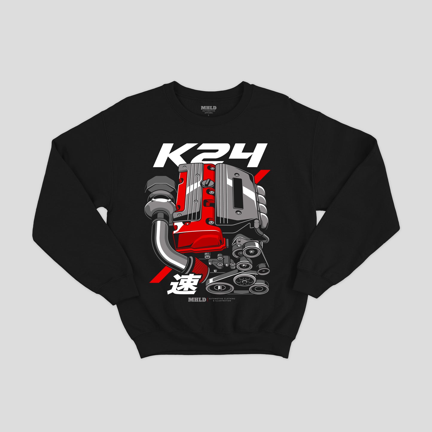 K24 Turbo Engine Crewneck Sweatshirt Unisex