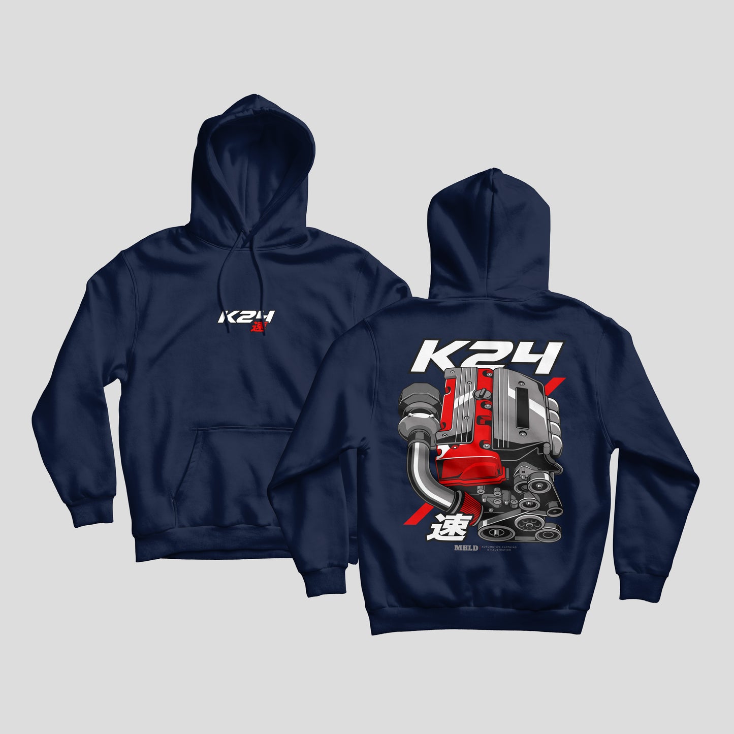 K24 Engine Unisex Fleece Hoodie