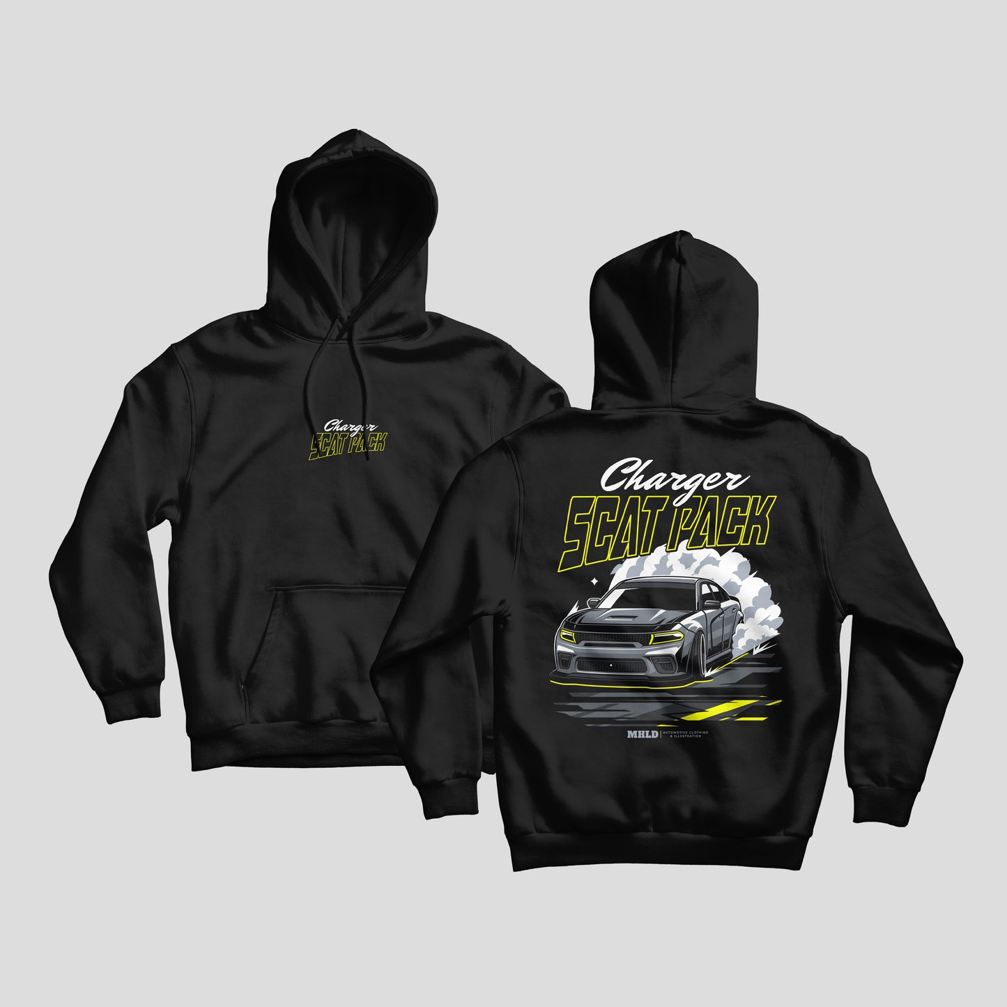 Dodge Charger Scat Pack Car Unisex Fleece Hoodie