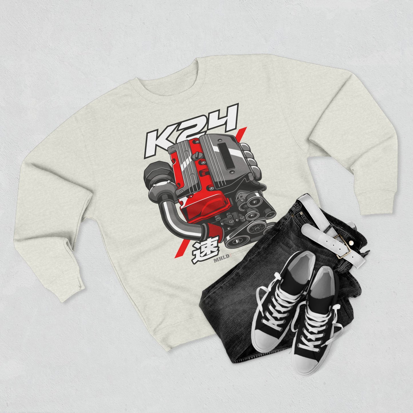K24 Turbo Engine Crewneck Sweatshirt Unisex