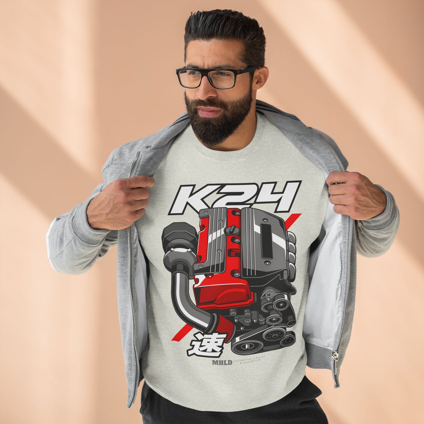 K24 Turbo Engine Crewneck Sweatshirt Unisex