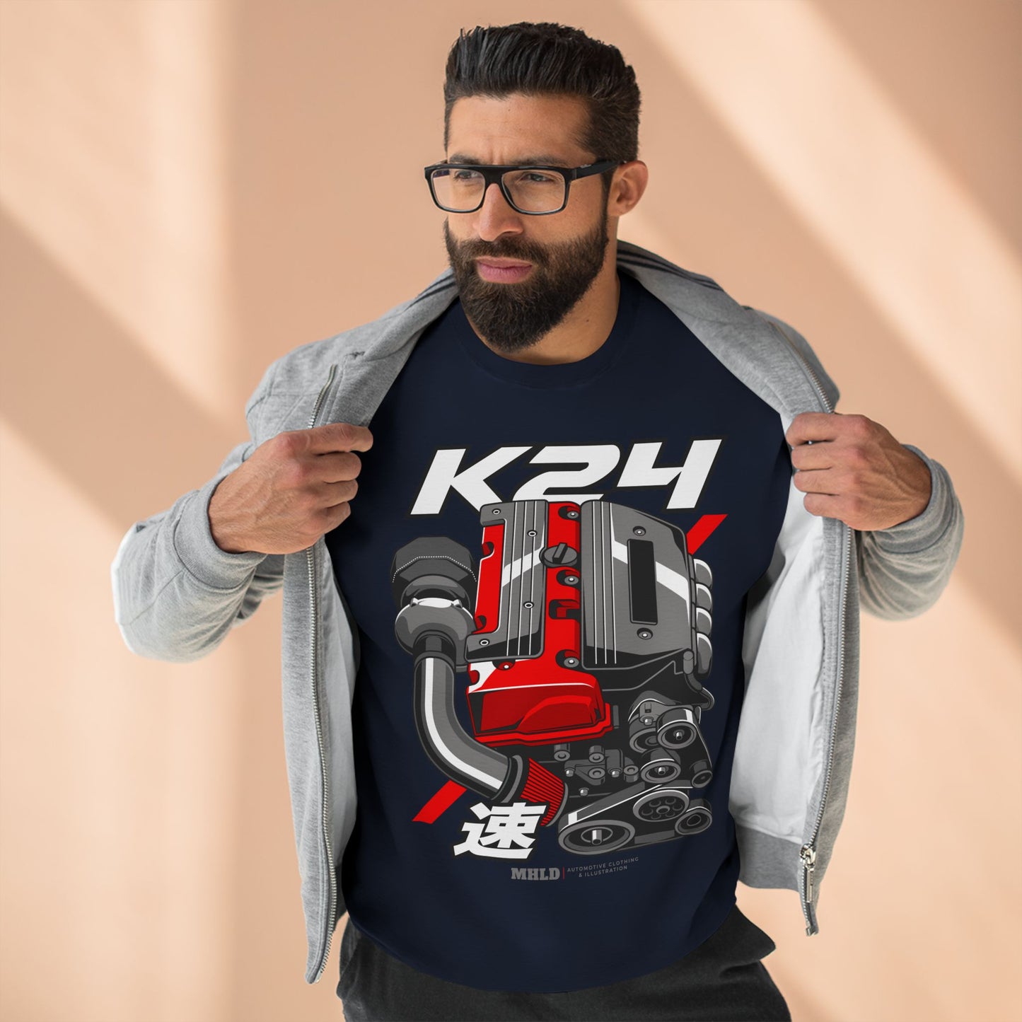 K24 Turbo Engine Crewneck Sweatshirt Unisex