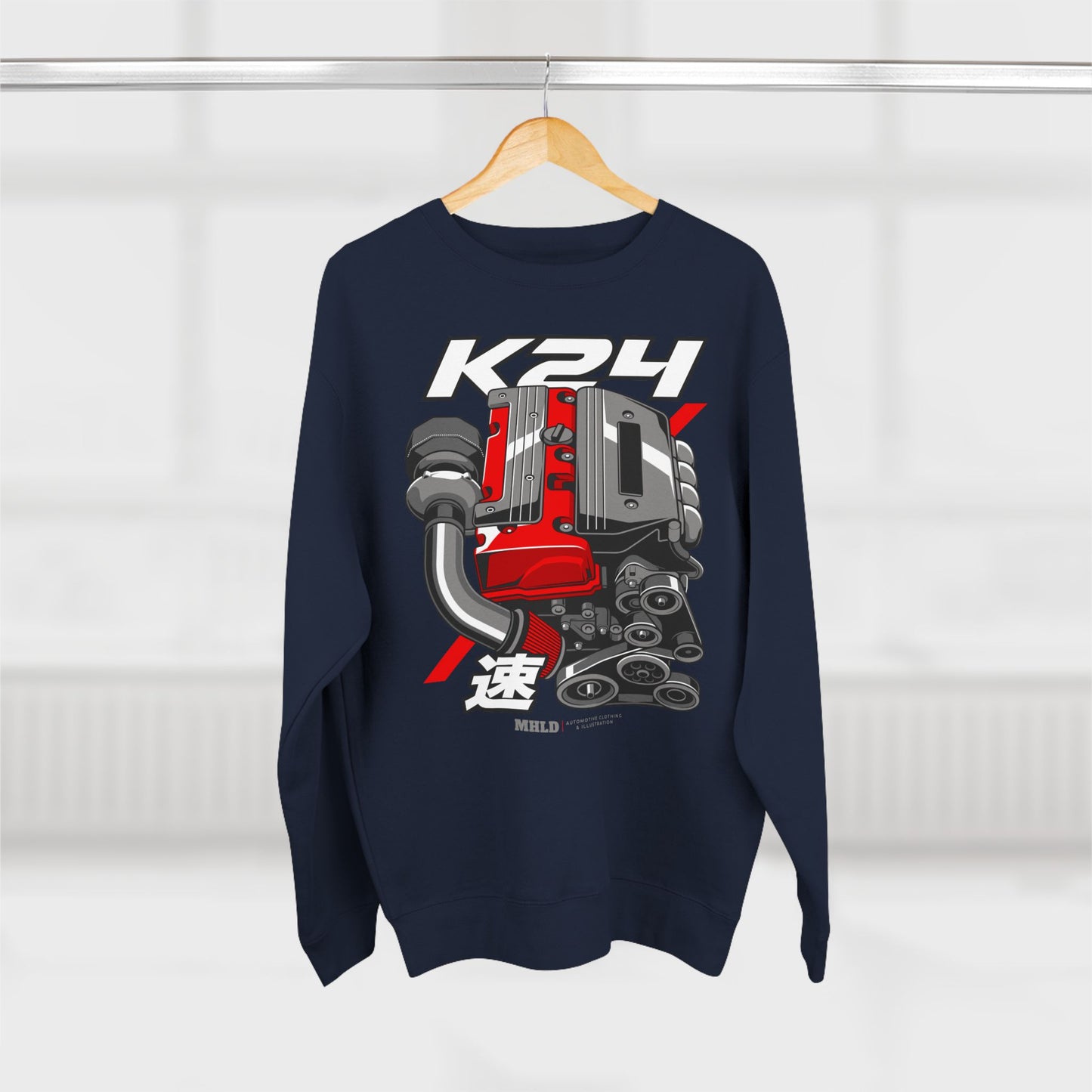 K24 Turbo Engine Crewneck Sweatshirt Unisex