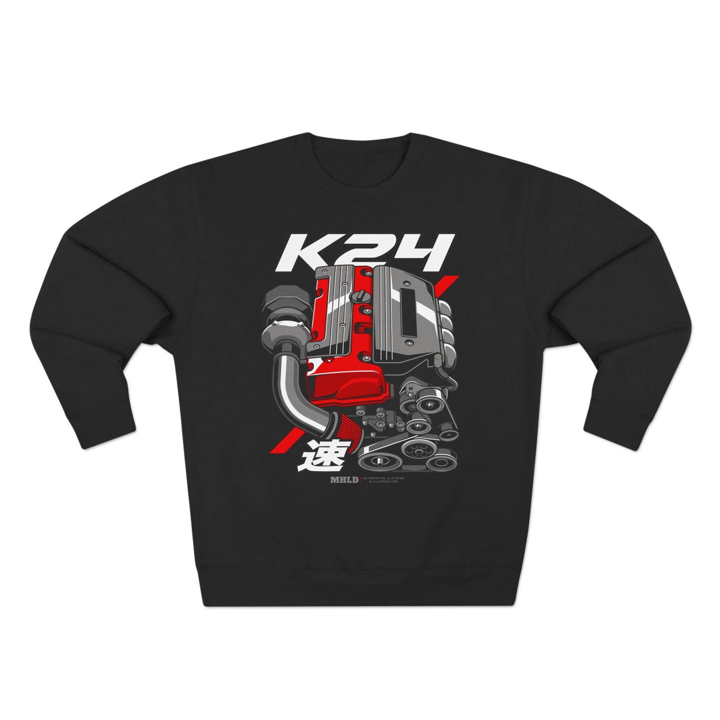 K24 Turbo Engine Crewneck Sweatshirt Unisex