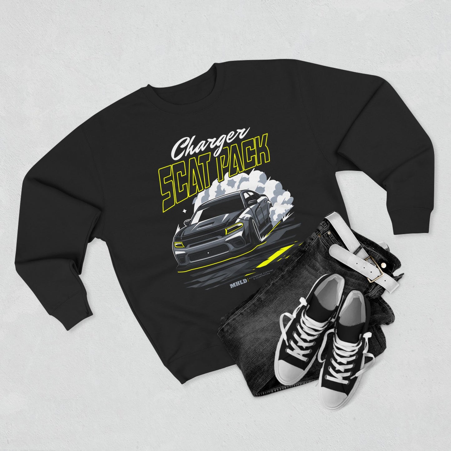 Dodge Charger Scat Pack Car Crewneck Sweatshirt