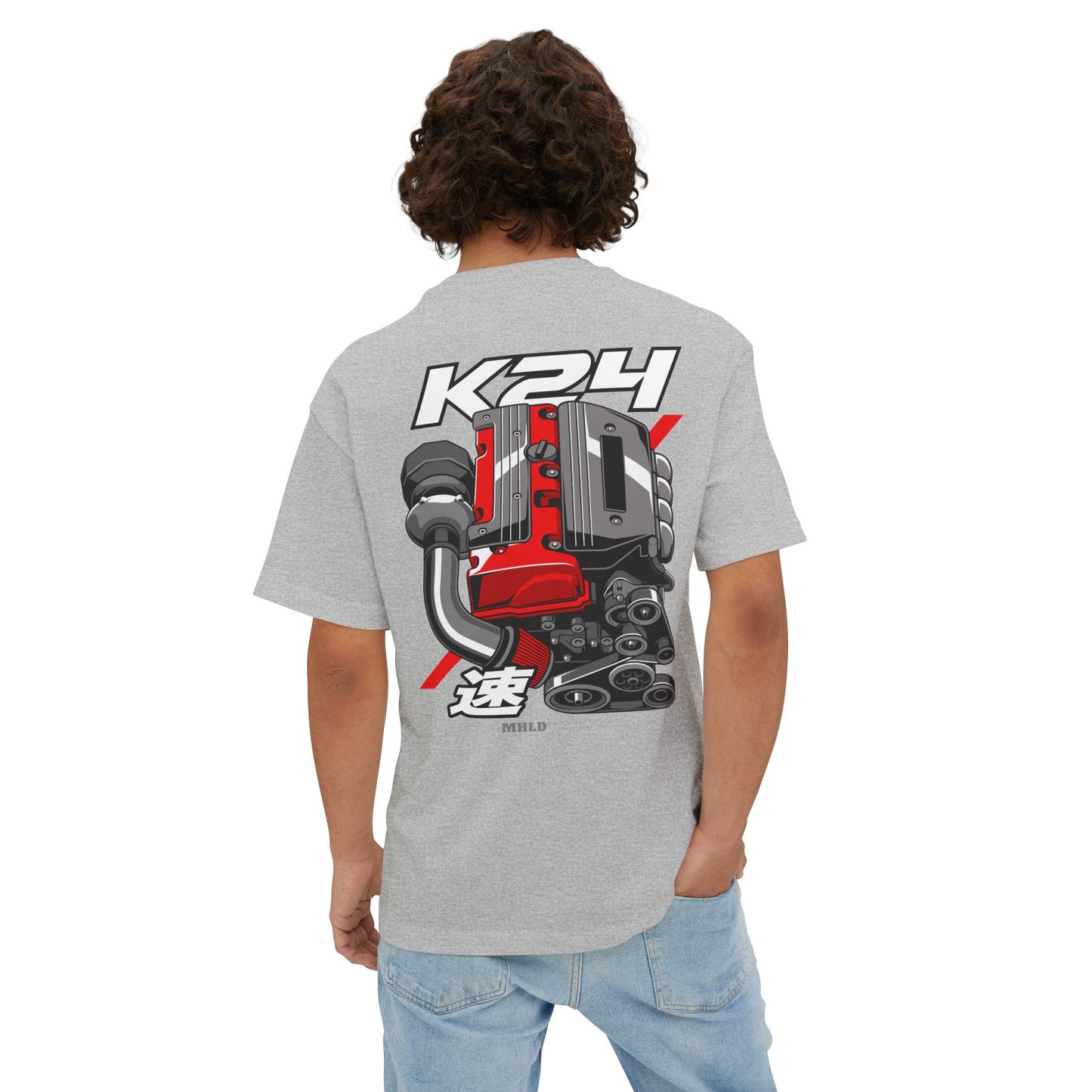 K24 Engine Unisex Two Sides Printed Boxy Tee